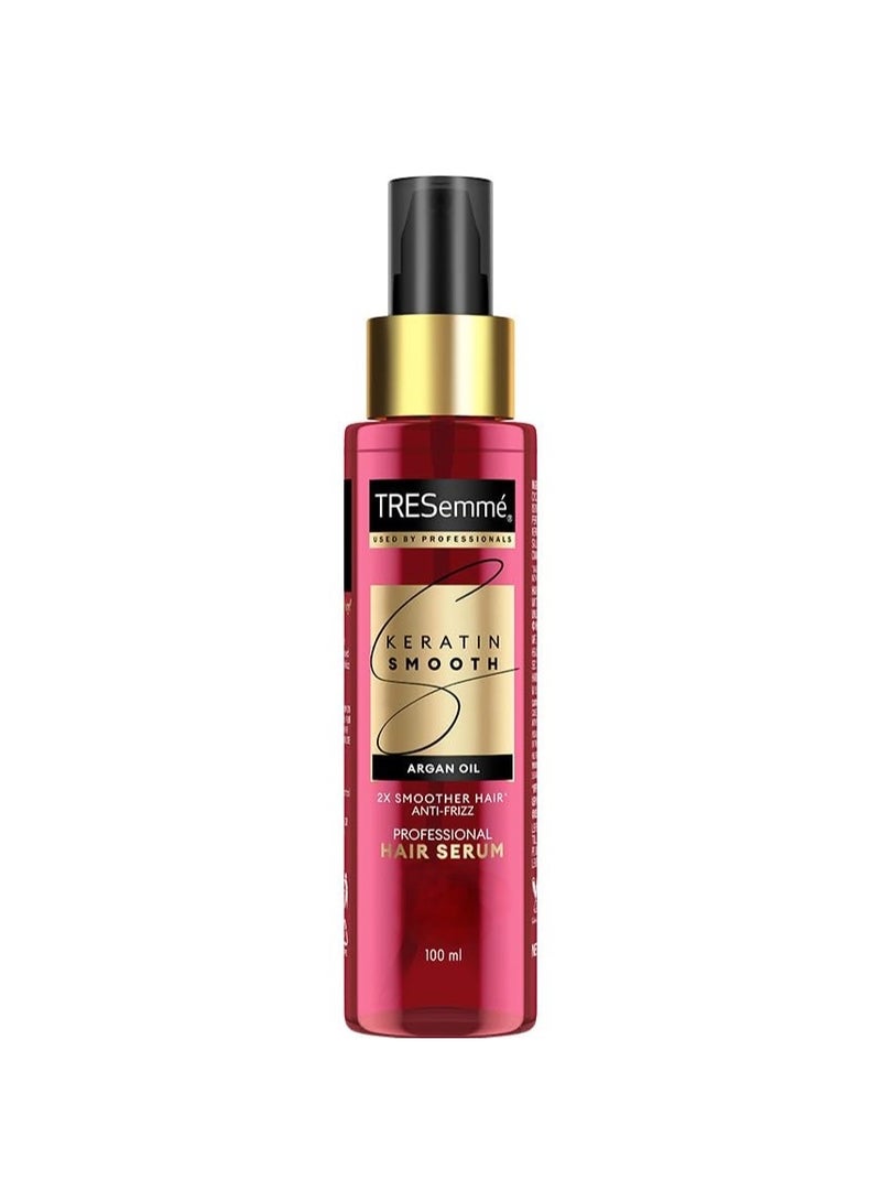 TRESemmé TRESemme Keratin Smooth Serum 100ml With Keratin Protein and Argan Oil | Salon-Like Smooth Hair | Up To 48H Frizz Control - Image 1